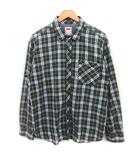 リーバイス Levi's チェック シャツ カジュアル 長袖 コットン 綿 大きいサイズ XL グリーン 緑 /FT ■ECB004