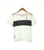 ルシアンペラフィネ LUCIEN PELLAT-FINET Tシャツ ロゴプリント クルーネック 半袖 XS S 白 ホワイト /HS ■ECB001