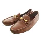 グッチ GUCCI ホースビットローファー レザー 10.5M 茶 ブラウン /SS ■OS ■GY53