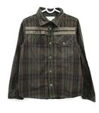 ディーゼル DIESEL 国内正規品 子供服 チェック シャツ カジュアル 長袖 コットン 綿 6 カーキ /FT ■ECD004
