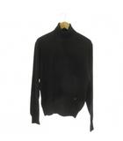ダンヒル dunhill ニット セーター ウール M 黒 ブラック 無地 タートルネック 長袖 /MN1 ■ECD004