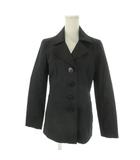 バーバリーブルーレーベル BURBERRY BLUE LABEL ジャケット 上着 38 黒 ブラック テーラードカラー 総裏地 FC501-100 /MN5 ■ECD004