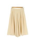 エフデ ef-de パンツ スカンツ 9 ピンク 無地 タック入り ミディ丈 /CK55 ■ECA005