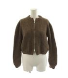 ザラ ZARA ニットジャケット ジップアップ 152cm 茶 ブラウン /AN64 ■ECA005
