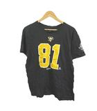 リーボック Reebok Tシャツ M 黒 ブラック 半袖 ラウンドネック ロゴプリント /NP ■ECA005