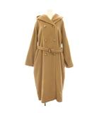 マックスマーラ MAX MARA コート ダブルブレスト ウール カシミヤ混 ロング 40 キャメル /HN ■GY70
