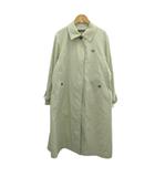 フレッドペリー FRED PERRY ステンカラーコート 38 ライトカーキ 無地 長袖 シングルブレスト /NP ■ECE005