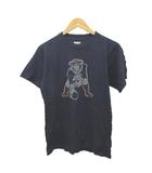 リーボック Reebok Tシャツ S 紺 ネイビー キャラクタープリント ラウンドネック 半袖 /NP ■ECA005