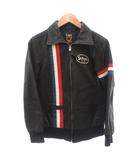 ショット SCHOTT ライダースジャケット レザー 革ジャン ジップアップ レザー S 黒 ブラック /FF ■GY74