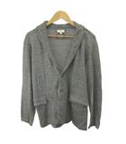 B&Y ユナイテッドアローズ BEAUTY&YOUTH ビューティー&ユース カーディガン 上着 麻 リネン L グレー ショールカラー 長袖 パッチポケット /YU ■ECC005