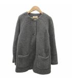 ザラ ZARA ノーカラーコート 13/14 グレー ラウンドネック ロング丈 /YS31 ■ECB005 女の子