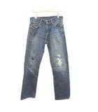リーバイス Levi's 703 デニムパンツ ジーンズ W29 L32 青 インディゴブルー ダメージ加工 /YU ■ECB005