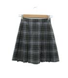 バーバリー ロンドン BURBERRY LONDON プリーツスカート ウール 150A グレー ノヴァチェック柄 ひざ丈 /YS39 ■GY74 女の子