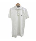 ポロ ラルフローレン POLO RALPH LAUREN ポロシャツ S 白 ホワイト 半袖 襟付き ロゴ刺繍 /YU ■GY53