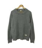 ブルーブルー BLUE BLUE ニット セーター XL グレー クルーネック 長袖 /KK ■GY53