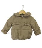 ベベ bebe 子ども服(女の子用)中わたジャケット  90 ベージュ フリル 長そで /AY ■GY70