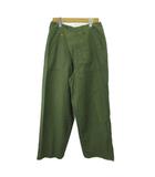 スピック&スパン Spick&Span パンツ チノパン 38 カーキグリーン ラップパンツ ワイドパンツ アシンメトリーデザイン 長ズボン /RY ■GY70