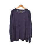ポロ ラルフローレン POLO RALPH LAUREN Tシャツ カットソー 長袖 ロンT ポニー刺繡 L 紺 ネイビー ■ECD005