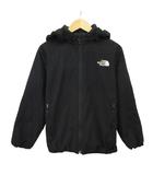 ザノースフェイス THE NORTH FACE ジェランドインサレーションジャケット 中綿ジャケット アウター キッズ 子供服 ナイロン フード ジップアップ ロゴ 刺繍 140 黒 ブラック /XZ ■ECD005
