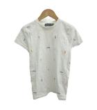 ポロ ラルフローレン POLO RALPH LAUREN Tシャツ XS 白 ホワイト ロゴプリント 半袖 /NP ■ECD005