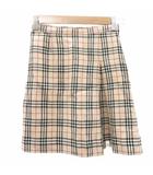バーバリー ロンドン BURBERRY LONDON フレアスカート ひざ丈 140㎝ ベージュ チェック柄 /SY11 ■ECD005 女の子