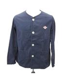 ダントン DANTON ノーカラージャケット 上着 ミドル丈 38 紺 ネイビー 19S-SL002 /SM28 ■ECD005