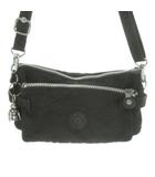 キプリング KIPLING ポシェット 黒 ブラック ジップ開閉 ロゴチャーム /MN22 ■ECD005