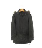 モッズコート 2 黒 ブラック フード付き ファー付き 長袖 /AH42 ■ECD005