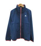 アディダス adidas ブルゾン 上着 M 紺 ネイビー ハイネック 長袖 フルジップ /KK ■ECA006