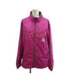 ルコックスポルティフ le coq sportif ブルゾン 上着 ピンク ロゴプリント 長袖 フルジップ /KK ■GY99