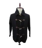 ラルフローレン RALPH LAUREN ニットカーディガン ミドル丈 ウール カシミヤ混 XS 黒 ブラック ケーブル編み トグルボタン /SM18 ■ECE006