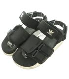 アディダスオリジナルス adidas originals スポーツサンダル ストラップ 厚底 ロゴ 5 黒 ブラック /BB ■ECC004