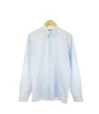 ルイヴィトン LOUIS VUITTON ワイシャツ Yシャツ 41 青 ブルー 無地 長袖 /CK9 ■ECC004
