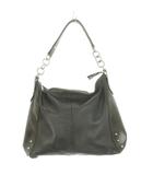 フルラ FURLA ワンショルダーバッグ ハンド レザー 本革 焦げ茶 ダークブラウン スタッズ付き /CK1 ■ECC004