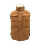 ユニクロ UNIQLO 中綿ベスト ミドル丈 M 茶色 ブラウン スタンドカラー /HO53 ■GY59
