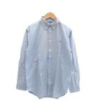 カジュアルシャツ 長袖 ボタンダウン 160 ブルー 無地 /SY26 ■ECD006 男の子