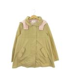 クミキョク 組曲 KUMIKYOKU コート ラウンドカラー フード付き 中綿ライナー付き 子ども服(女の子用) TM 140～150 ベージュ 長袖 /AH24 ■GY70