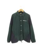 ロデオクラウンズ Rodeo Crowns ナイロンコーチジャケット 上着 L 緑 グリーン 紺 ネイビー ロゴプリント 長袖 /CK11 ■ECB006