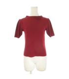 プロポーション ボディドレッシング PROPORTION BODY DRESSING ニット セーター S ワイン ボルドー バーガンディ 無地 半袖 /CK35 ■ECB006