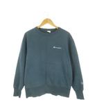 チャンピオン CHAMPION トレーナー L 青 ブルー ロゴ刺繍 クルーネック 長袖 /CK11 ■ECB006