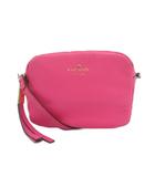ケイトスペード KATE SPADE ショルダーバッグ タッセルチャーム シボ加工 ピンク /SX ■GY53