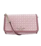 ケイトスペード KATE SPADE スペード リンク スモール フラップ クロスボディ ショルダーバッグ 財布 ピンク 総柄 /SX ■GY53