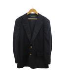 ブルックスブラザーズ BROOKS BROTHERS ジャケット 上着 ウール A6 黒 ブラック 無地 シングルブレスト 長袖 /KK ■GY53