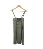 アクシーズファム axes femme サスペンダースカート M 緑 グリーン ダブルブレスト ロング丈 /RN ■GY70