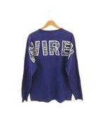 アヴィレックス AVIREX ロンT Tシャツ L 紫 パープル ロゴプリント 長袖 ラウンドネック /AH23 ■GY70