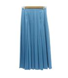 ルシェルブルー LE CIEL BLEU プリーツスカート 38 青 ブルー ロング丈 /HO15 ■GY70