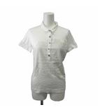 カルバンクラインゴルフ Calvin Klein golf ゴルフウェア ポロシャツ 半袖 ハニカム柄 プリント ロゴ M 白 ホワイト /XZ ■ECA007