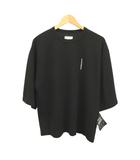 シャリーフ SHAREEF Tシャツ カットソー 黒 ブラック ラウンドネック 刺繍 半袖 トップス /YU ■GY70