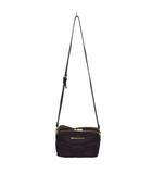 ジルバイジルスチュアート JILL by JILLSTUART ショルダーバッグ ポシェット リボンデザイン 無地 ロゴ金具 ラウンドジップ ナイロン 黒 ブラック 125-2284245 ■GY78