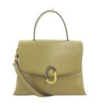 チャールズ&キース  CHARLES&KEITH ストーンエンベリッシュド ハンドルバッグ ショルダーバッグ 2WAY カーキ トップハンドル 金具装飾 80270525 /TQ